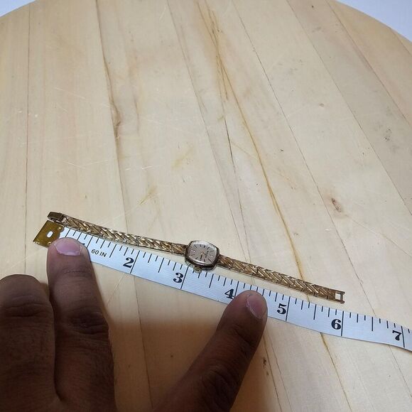 Vintage Bulova P-0 Ladies Gold Plated Cocktail Watch Mechanical Wind Working - Picture 12 of 12